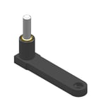 Pancake Drill Attachment 1/4 Round Shaft Straight 2.29 in Offset