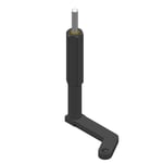 Pancake Drill Attachment 1/4 Round Shaft Right Hand 2.63 in Offset