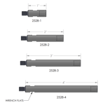 Wescon Model WES2528-3 Threaded Drill Extension 3" Length