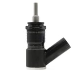 Wescon 596 Microstop - M6x1 - 15.88 mm Cutter Capacity - Slotted Vacuum Skirt Internal Nylon Foot