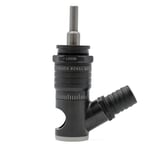 Wescon 596 Microstop - M6x1 - 15.88 mm Cutter Capacity - Vacuum Skirt Internal Nylon Foot