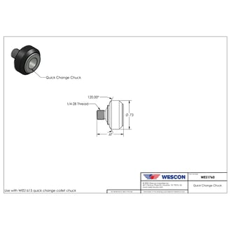 WES1760 Wescon Model 1760 Quick Change Chuck