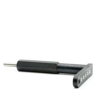 WES935 Pancake Drill Attachment 1/4 Round Shaft Straight 2.29 in Offset
