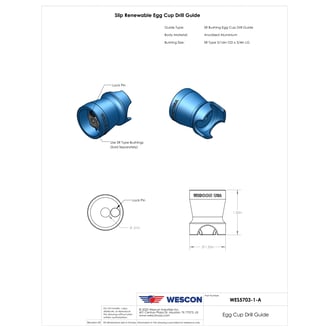 WES5703-1-A Wescon 5703-1-A Egg Cup Drill Guide