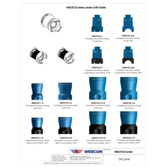 WES5723-2LA Wescon WES5723 Mini Drill Guide - 2-Leg Anodized Aluminum