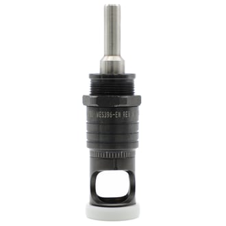 WES396-EN Wescon 396 Microstop - 1/4-28 - 1/2" Cutter Capacity - External Thread Skirt - Nylon Foot