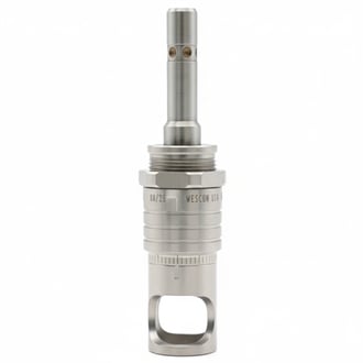 WES397-S-QC Wescon 397 Stainless Steel Microstop - 1/4-28 - 1/2" Cutter Capacity - Straight Skirt