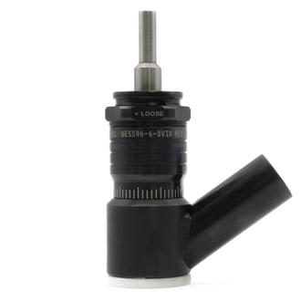 WES596-6-BVIN Wescon 596 Microstop - M6x1 - 19 mm Cutter Capacity - Bell Vacuum Skirt Internal Nylon Foot