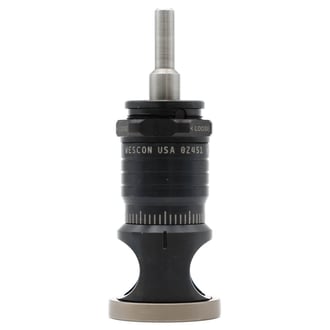 WES596-BES Wescon 596 Microstop - 1/4-28 - 7/8" Cutter Capacity - Bell Skirt External Steel Foot