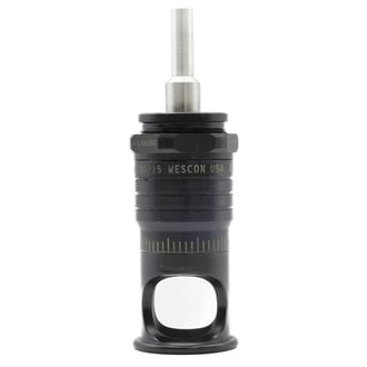 WES596-F Wescon 596 Microstop - 1/4-28 - 3/4" Cutter Capacity - Flanged Skirt