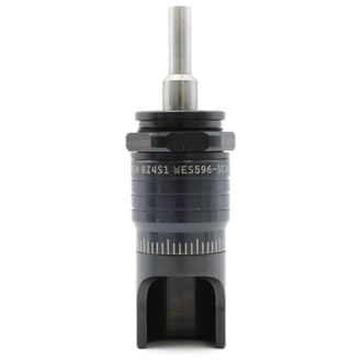 WES596-SCA Wescon 596 Microstop - 1/4-28 - 3/4" Cutter Capacity - Straight Cutaway Skirt