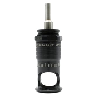 WES596-SF-QC Wescon 596 Microstop - 1/4-28 - 3/4" Cutter Capacity - Spherical Flanged