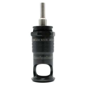 WES596-SF Wescon 596 Microstop - 1/4-28 - 3/4" Cutter Capacity - Spherical Flanged Skirt