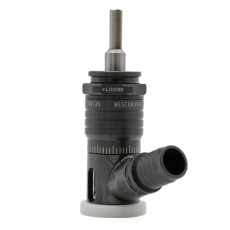 WES596-SVEN Wescon 596 Microstop - 1/4-28 - 3/4" Cutter Capacity - Slotted Vacuum Skirt External Nylon Foot