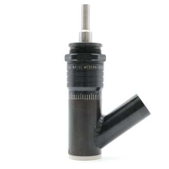 WES596-VIS Wescon 596 Microstop - 1/4-28 - 5/8" Cutter Capacity - Vacuum Internal Thread Skirt - Steel Foot