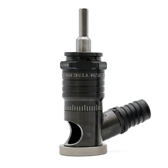 WES596-WVEP Wescon 596 Microstop - 1/4-28 - 3/4" Cutter Capacity - Vacuum Skirt External Phenolic Foot