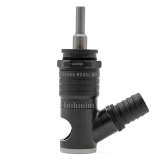 WES596-8-WVIS Wescon 596 Microstop - M8x1 - 15.88 mm Cutter Capacity - Vacuum Skirt Internal Steel Foot