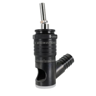 WES598-6-WVIP-QC Wescon 598 Microstop - M6x1 - 15.88 mm Cutter Capacity - Vacuum Skirt Internal Phenolic Foot