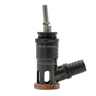 WES598-SVEP Wescon 598 Microstop - 1/4-28 - 3/4" Cutter Capacity - Slotted Vacuum Skirt External Phenolic Foot