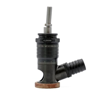 WES598-WVEP Wescon 598 Microstop - 1/4-28 - 3/4" Cutter Capacity - Vacuum Skirt External Phenolic Foot