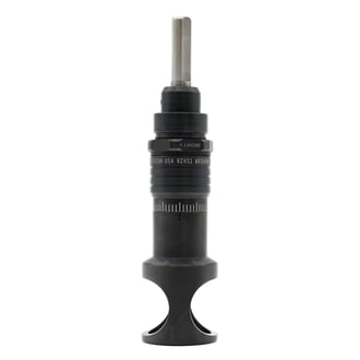 WES690-10-1000-TF Wescon 690 Metric Microstop - M10x1 - 25 mm Cutter Capacity - Straight Skirt
