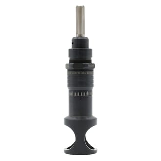 WES690-1000-TF Wescon 690 Microstop - 3/8-24 - 1" Cutter Capacity - Straight Skirt