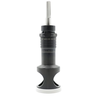 WES696-1250-EN Wescon 696 Microstop - 3/8-24 - 1-1/4" Cutter Capacity - External Thread Skirt - Nylon Foot