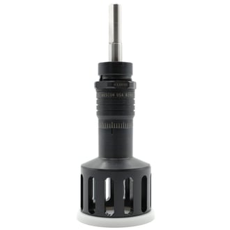 WES696-1500-SEN-TF Wescon 696 Microstop - 3/8-24 - 1-1/2" Cutter Capacity - Slotted External Thread Skirt - Nylon Foot