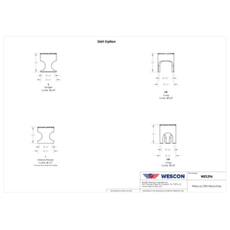 WES296-S3L-QC Wescon 296 Microstop - 1/4-28 - 5/8" Cutter Capacity - 3-Leg Skirt