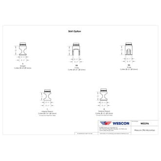 WES396-SEN-QC Wescon 396 Microstop - 1/4-28 - 1/2" Cutter Capacity - Slotted External Thread Skirt - Nylon Foot