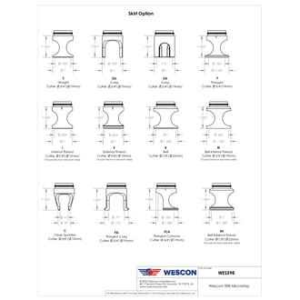WES598-BIP-QC Wescon 598 Microstop - 1/4-28 - 3/4" Cutter Capacity - Bell Internal Thread Skirt - Phenolic Foot
