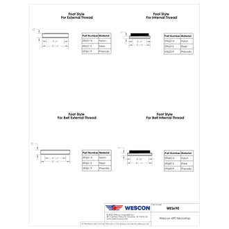 WES690-10-1375-SCA-TF Wescon 690 Microstop - M10x1 - 35 mm Cutter Capacity - Straight Cutaway Skirt