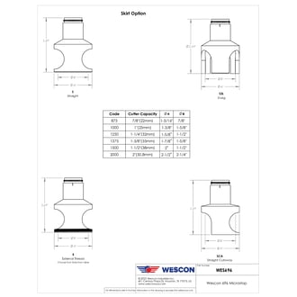 WES696-1500-EN Wescon 696 Microstop - 3/8-24 - 1-1/2" Cutter Capacity - External Thread Skirt - Nylon Foot