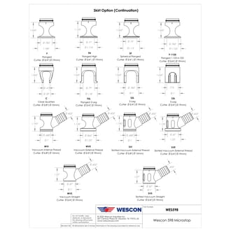 WES596-6-F-1125 Wescon 596 Microstop - M6x1 - 19 mm Cutter Capacity - Flanged 1.125 in OD Skirt