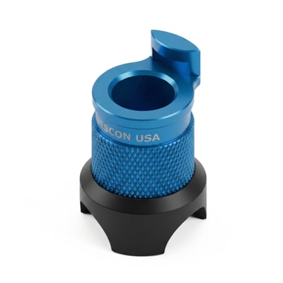 Wescon WES5723 mini egg cup drill guide for 1/2" OD × 3/4" SF slip fit bushings, ANSI SF-32-12